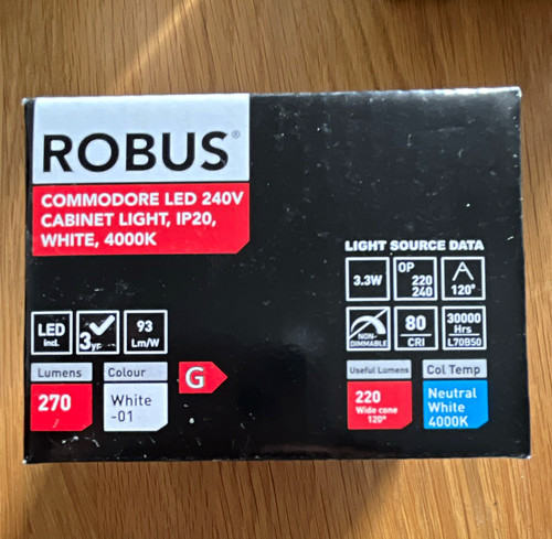 Robus commodore led 240v white - robus,