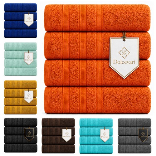 Large jumbo bath towels - 4x,