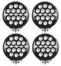 Pair of 4 LED ROUND 12/24V YELLOW POSITION 9" HEADLIGHT TRACTOR HGV TRAILER