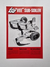 LELY VEE SUBSOILER SALES LEAFLET