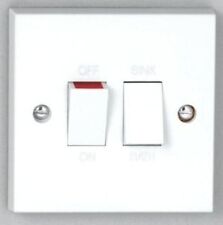 Dual Immersion Heater Cylinder Element Changeover Wall Switch Marked SINK BATH