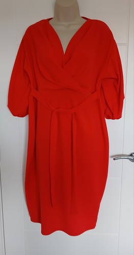 Quiz wrap dress red - size, 18