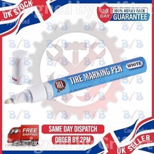 PERMANENT WHITE TYRE PEN CAR