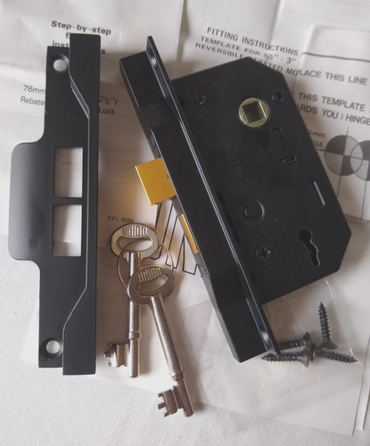 Union lever rebated sashlock - union,
