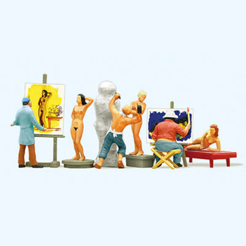 Preiser model railway artists - railway,