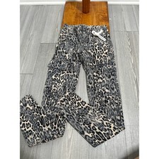 J BRAND Houlihan Skinny Cargo Pant Size 22 Snow Leopard Japanese Twill Ankle Zip