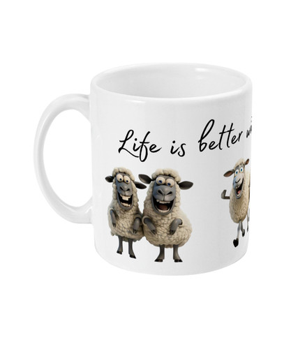 Life better with sheep mug - is,