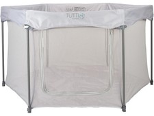 Tutti Bambini Padded Base Foldable Hexagon Playpen L135 x W135 x H75 cm Grey A