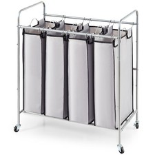 VEVOR 4-Bag Laundry Basket on