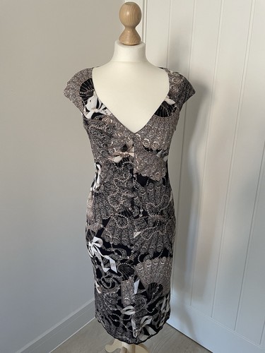 Karen millen black brown satin - millen,