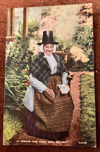 Antique postcard welsh - antique,