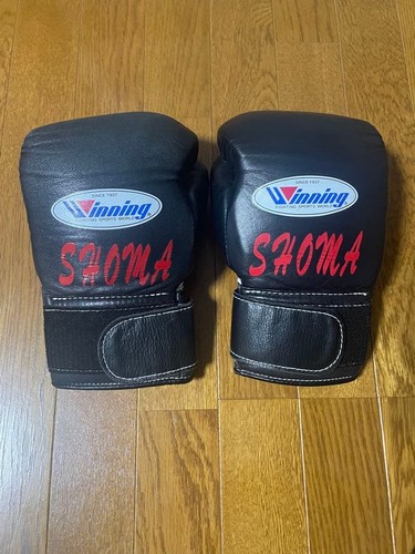 Winning boxing gloves - gloves, black