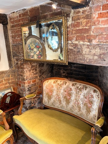 Antique french sofa gilt - antique,