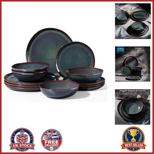 Stoneware dinner set piece - dinner, 12-piece