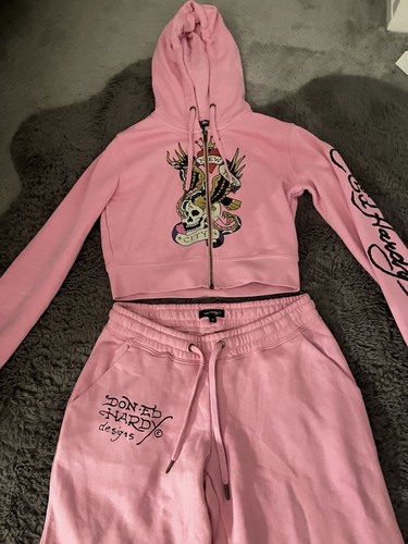 Pink hardy tracksuit - pink, size