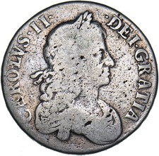 1664 Crown - Charles II