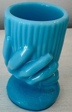 Antique Blue Opaline Glass