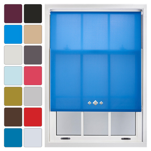 Roller blinds with triple - with,