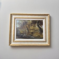 GEORGE MUNTON-Original Oil on Canvas-HIGHLAND STREAM-Killin-Scottish Painting