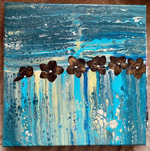Abstract acrylic fluid - acrylic,