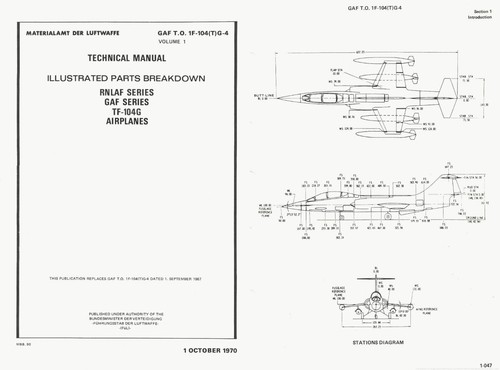 104 starfighter jet parts - g,