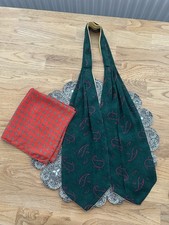 Tootal Dapper Neck Tie Cravat VTG 50’s. & Pocket Square. MR25574