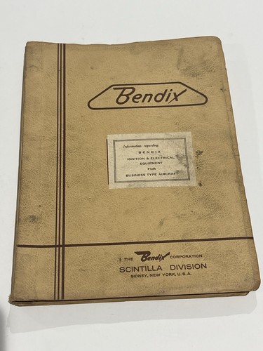 Bendix scintilla aircraft - scintilla,