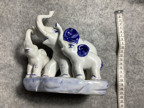 Vintage porcelain elephant - vintage,
