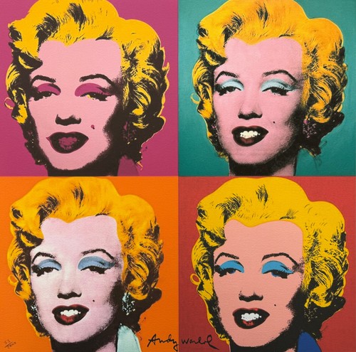 Andy warhol 4x - warhol, marilyn