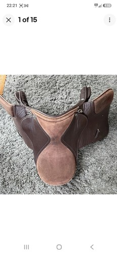 Horse saddle brown leather - saddle, &
