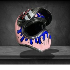 Cakil Pink Melt Custom Helmet