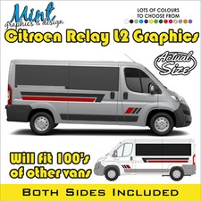 L2 CITROEN RELAY MOTORHOME CAMPER VAN STRIPES GRAPHICS DECALS ANY COLOUR 064