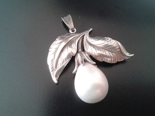 Art nouveau petal - petal, pendant