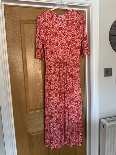 Women red jigsaw dress - jigsaw,