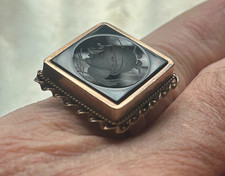 Antique Victorian Carved 10k