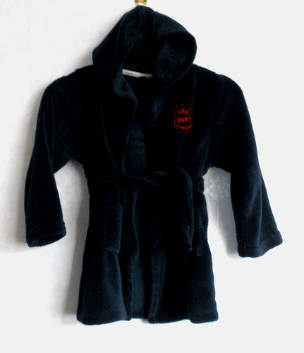 Fire dept navy hooded - hooded, fleece
