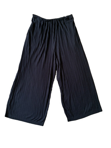 Oska black wide leg lagenlook - black,
