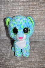 Ty Beanie Boo Glitter Eye Leona Soft Toy Cuddly Plush Leopard Stuffed Animal 6”