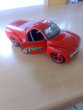 Diecast Maisto 2000 Chevrolet SSR Concept Marvel Spiderman Car Red 1:25
