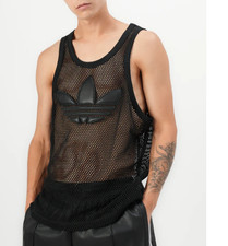 ADIDAS ORIGINALS  JEREMY SCOTT MESH TANK BLACK  BNWT  SIZE  M,L,XL,XXL  LAST 4