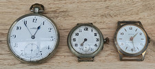 VINTAGE ANTIQUE WATCHES INC PERRY BIRMINGHAM POCKET WATCH, VERA TRENCH WATCH