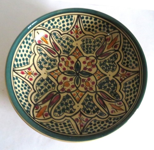 Vintage hand painted - painted, tunisian/