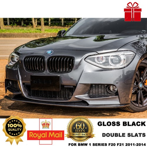 Gloss black front kidney grill - front,