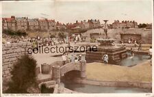 1938 Skegness Fairy Dell Waterfall Gardens printed postcard posted