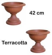 2x Grecian URN Pots 42 cm