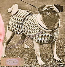 Vintage Knitting Pattern Dog