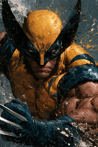 Wolverine painting fine art - wolverine,