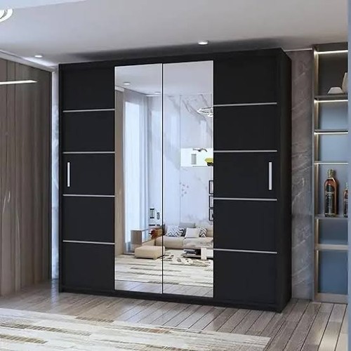 Mirrored sliding wardrobe - sliding, oslo