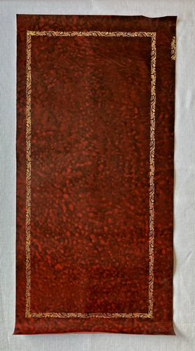 Red leather insert for desks - leather,
