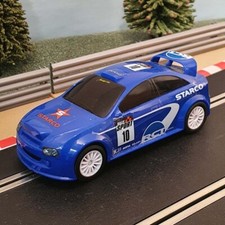 Scalextric 1:32 Start Car - C4115 Blue Rally Griptrack WRC #ST